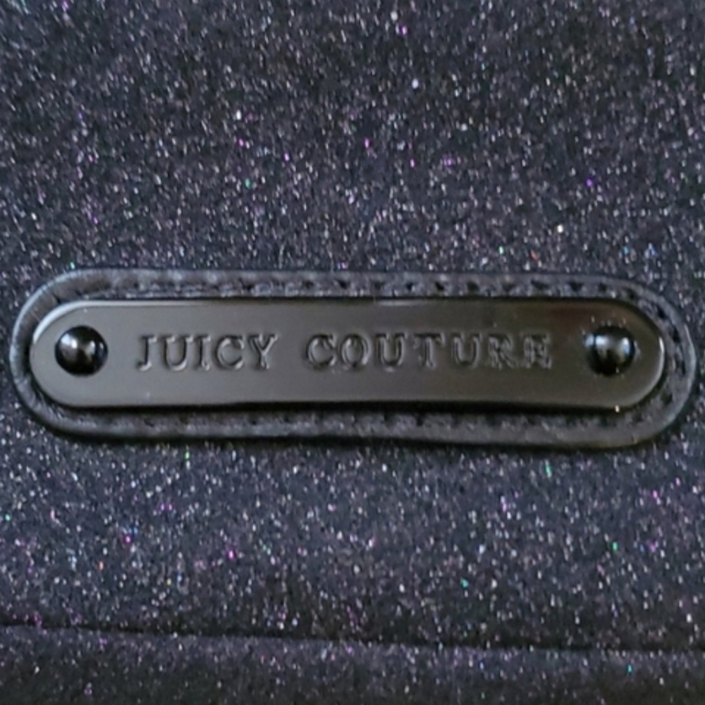 Y2K Juicy Couture Black Stardust Wristlet With Original Box - Picture 5 of 11